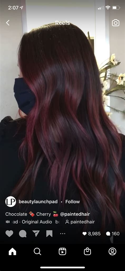 Cherry Coke Red Hair Color Raspberry Hair Color Chocolate Cherry Hair
