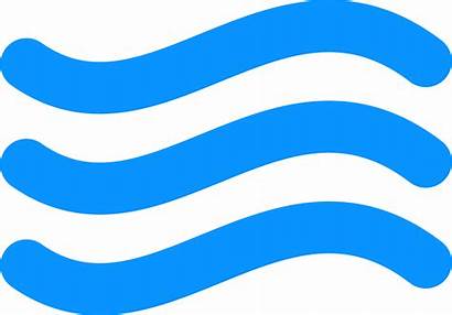Water Icon Clipart River Waves Simple Flowing