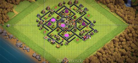 Clash Of Clans Level 8 Town Hall Defense Layout