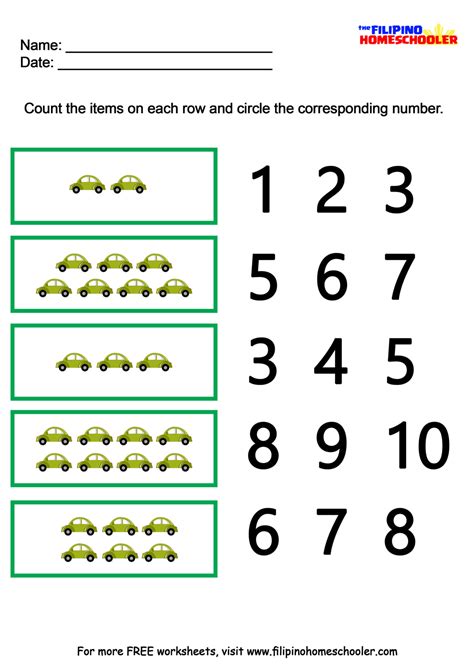 Number Recognition Worksheets The Filipino Homeschooler Times Tables
