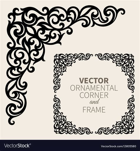 Decorative Corner Borders Vector