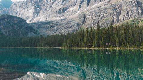 Download Wallpaper 1920x1080 Lake Mountains Forest Reflection Water