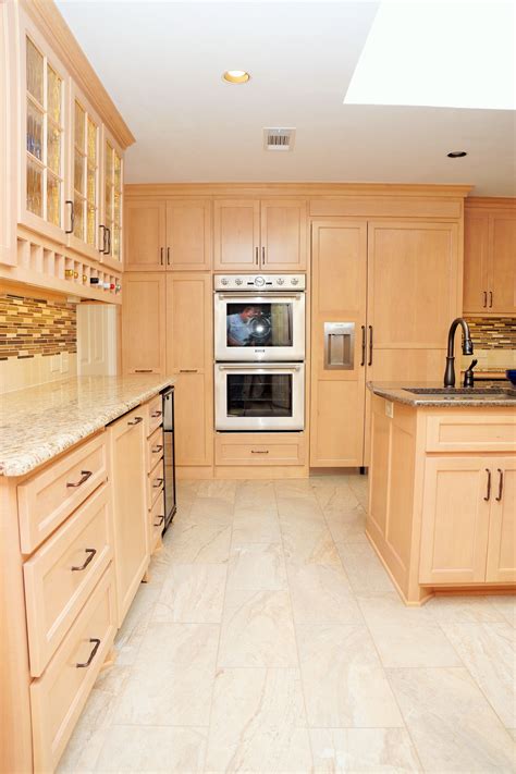 White Kitchens With Light Maple Cabinets