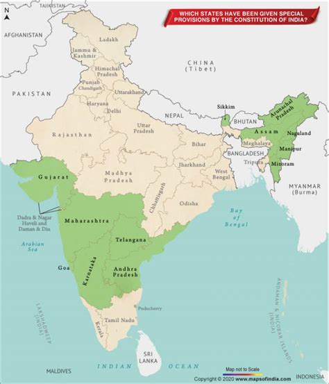 Which States Have Been Given Special Provisions By The Constitution Of