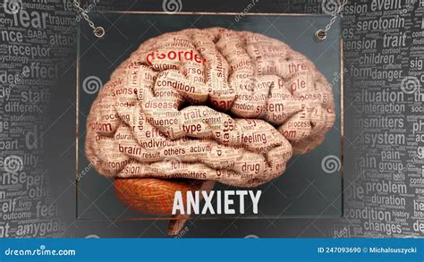 Anxiety In Human Brain Stock Illustration Illustration Of Human