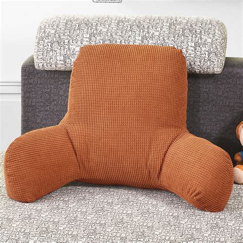 Lounger Pillow Cushion W Arms Sofa Car Seat Bed Reading Back Support