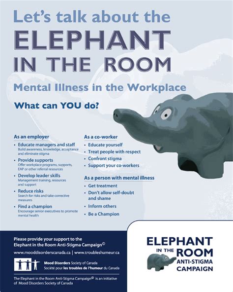Elephant In The Roomanti Stigma Campaign Poster Work