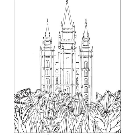 Enjoy This Beautiful Free Temple Coloring Page
