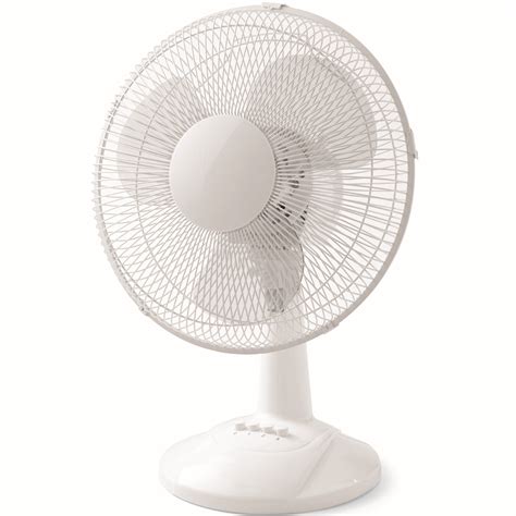 Mainstays 12 3 Speed Oscillating Table Fan Ft30 8mbw White