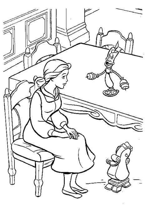 Belle En Het Beest Kleurplaat Disney Kleurplaat » Animaatjes.nl