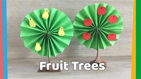How To Make Simple Paper Tree Diy Season Crafts For Kids Youtube