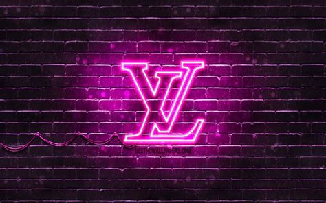 Download Wallpapers Louis Vuitton Purple Logo 4k Purple