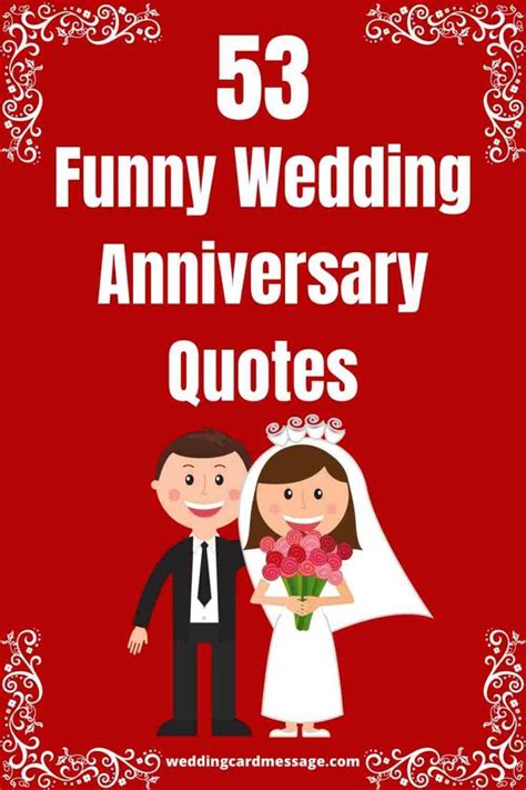 Funny Wedding Anniversary Quotes And Sayings Wedding Card Message Funny Wedding