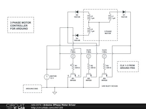 Arduino 3phase Motor Driver Circuitlab