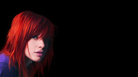 Wallpaper Merah Rambut Hayley Williams Paramore Warna Kegelapan
