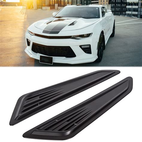 Ecotric Ss Style Black Bonnet Hood Vent Scoop Covers Compatible With