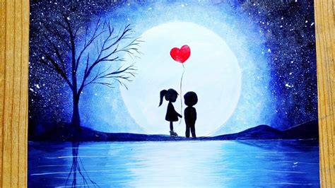 The Best 8 Moon Easy Couple Painting Ideas Learnangrygraphic