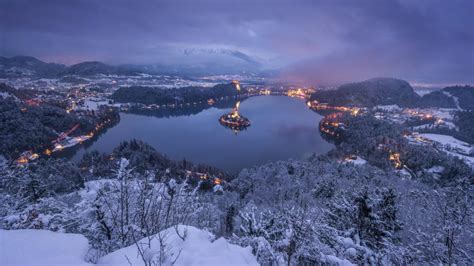 Lake Bled In Winter Backiee