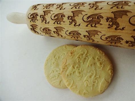 Dragons Embossing Rolling Pin Engraved Rolling Pin Dragons Etsy