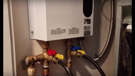 Flushing Out A Tankless Water Heater To Clean And Descale YouTube