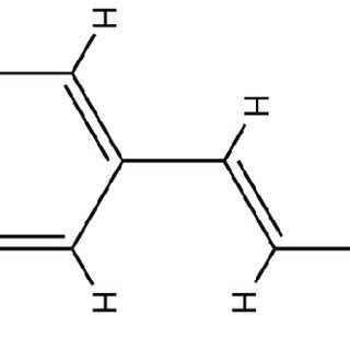 Chemical Structure Of Cinnamic Acid Achieved By The Chemdraw Version