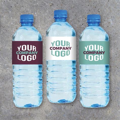 Logo Water Bottle Labels Printable Wraps Featuring Your Etsy