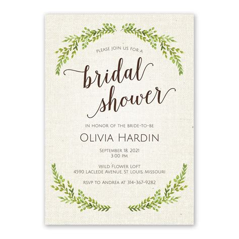 Botanical Bride Bridal Shower Invitation In 2020 Bridal Invitations
