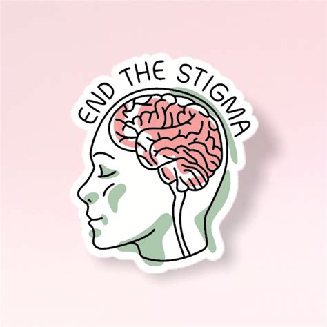 End The Stigma Mental Health Vinyl Sticker Etsy