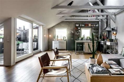 Beautiful Loft Design Celebrating Bright Home Interiors In Scandinavian