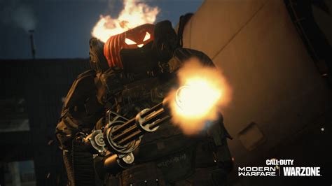 A Pumpkin Head Juggernaut In Call Of Duty Warzone
