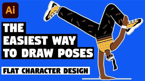 Flat Character Design Illustrator Tutorial The Easiest Way To Draw