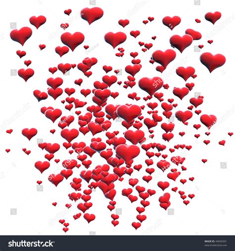 Red Soaring Hearts Stock Photo 44656501 Shutterstock