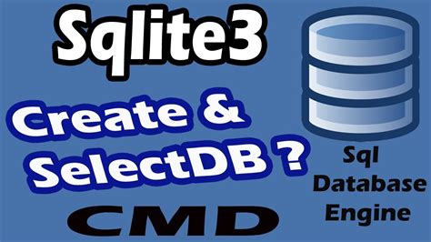 Sqlite Create Database Part How To Create Db Using Cmd Using Command Prompt Youtube