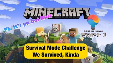 Minecraft Survival Mode 100 Day Challenge Part 1 Youtube