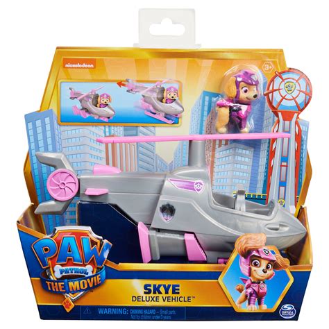 New Paw Patrol Skye Deluxe Vehicle Helicopter Play Set Nickelodeon Spin