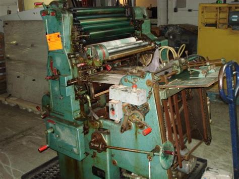 Lot 75 Chief 20a Sn 3119 Single Color Press Conventional