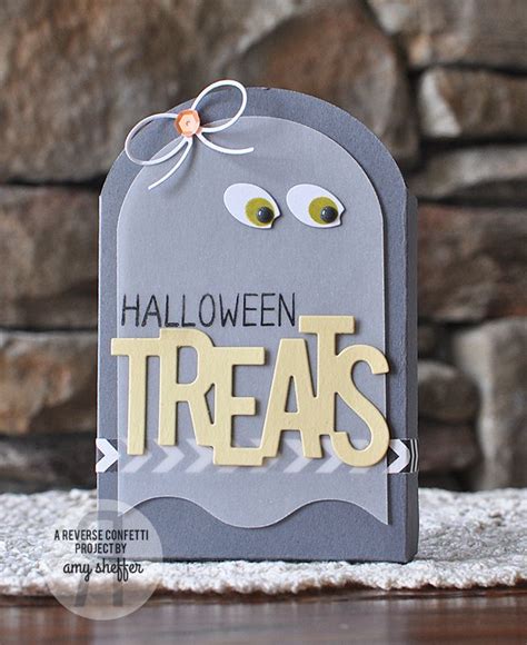 Pickled Paper Designs Ghostly Halloween Treat Box Halloween Treat