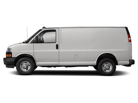 White 2018 Chevrolet Express Cargo Van 2500 Regular Wheelbase Rear