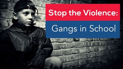 Stop The Violence Gangs In Schools Youtube
