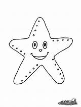 Starfish Drawing Outline Colouring Line Coloring Getdrawings Clipart Paintingvalley sketch template