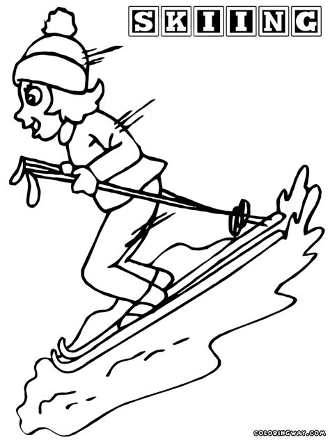 We have simple cartoon pictures for the kids and m… Winter sport coloring pages | Coloring pages to download and print
