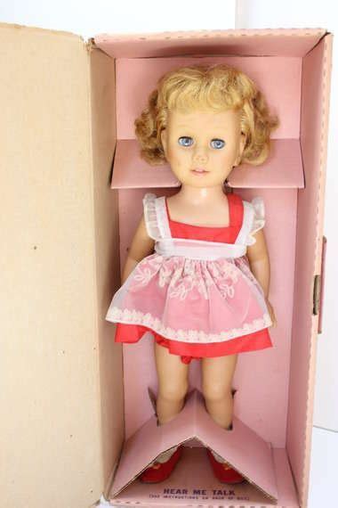 Chatty Cathy Box Original Doll And Outfit Vintage 1950s Toy Chatty