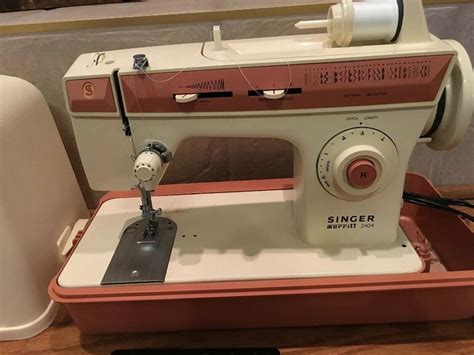 vintage singer merritt sewing machine model 2404 tested and working with hard case 2002802940