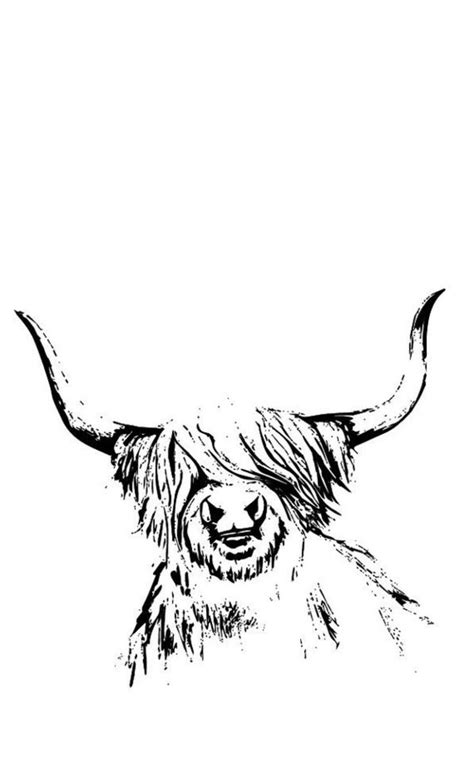 Printable Highland Cow Template Customize And Print