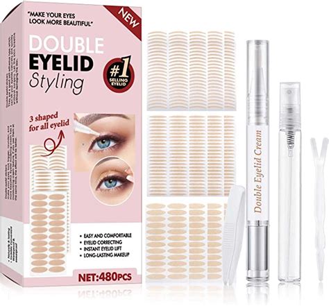 Eyelid Tape 480pcs Eyelid Lifter Strips Double Eyelid Tape For Hooded