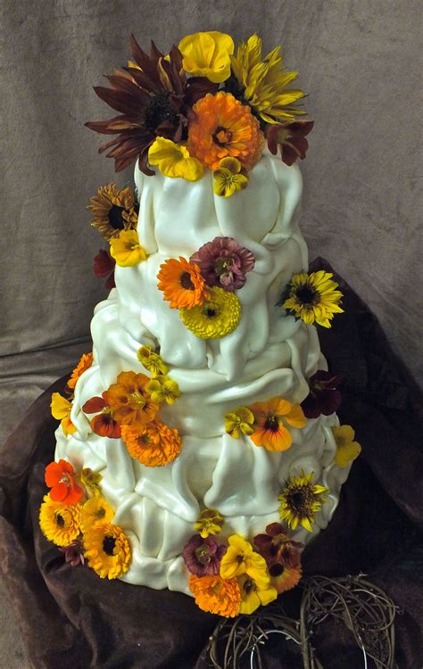 Maybe you would like to learn more about one of these? Lovely autumn colours on this wedding cake created by The ...