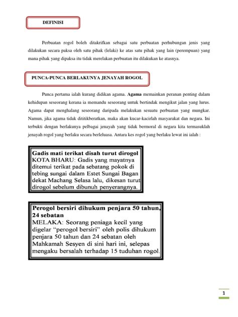 Ancaman jenayah siber 2015 2016 di malaysia. Punca-punca berlakunya jenayah Rogol