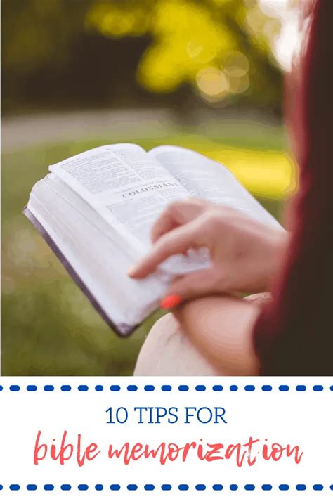 10 Tips For Scripture Memorization Bible Verse Memory Tips
