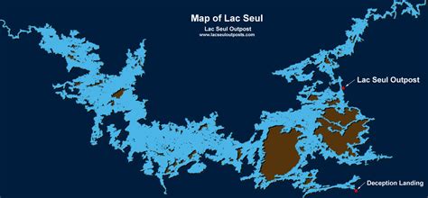 Lac Seul Lake Map Dakota Map