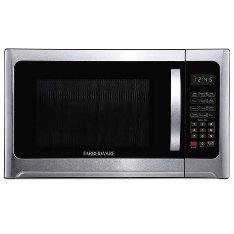 Farberware Countertop Microwave Oven 12 Cu Ft 1100 Watt With Led